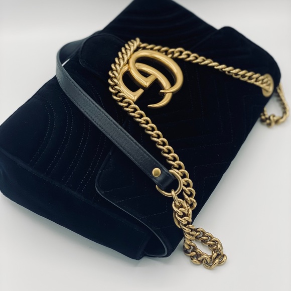GUCCI medium marmont velvet bag - Picture 8 of 14